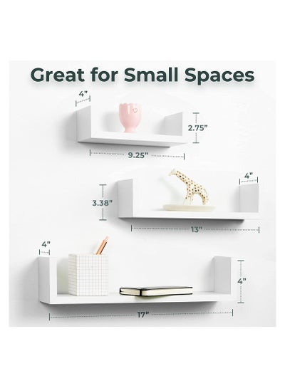 Set of 3 Wall Mounted Floating Shelf for Decorative and other Stuff