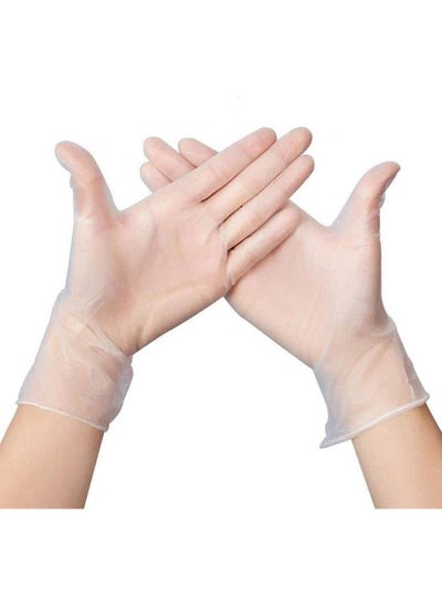 100-Piece Vinyl Disposable Gloves Clear Small
