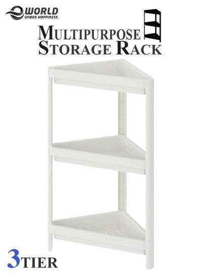 Adjustable 3-tier Rack Organizer Extendable Shelf For Home Kitchen, Bathroom