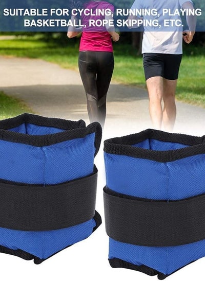 Pair of 1.5kg Adjustable Ankle Wrist Weights Comfortable Strap Set for Fitness Training and Strength Exercise Home Gym Workout and Running for Men/Women