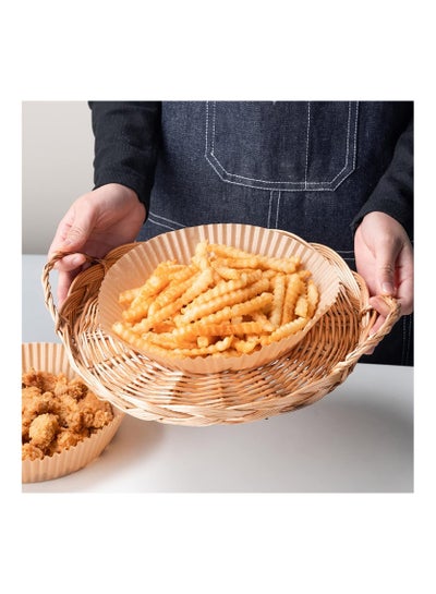 200 PCS Air Fryer Disposable Paper Liner, Non-Stick Air Fryer Liners, Round Food Grade Baking Paper for Air Fryer Oven Roasting Microwave