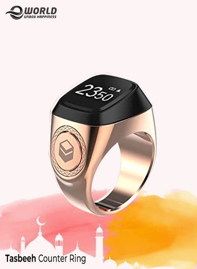 Digital Bluetooth Smart Zikr Tasbih Ring Prayer Reminder with OLED Display