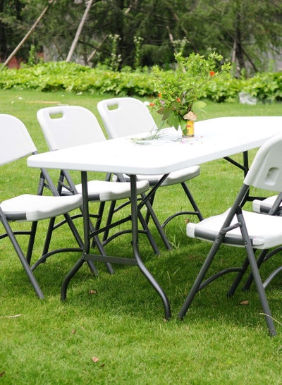 Multifunctional Folding Dining Table For Home Portable Picnic Party And Camping Plastic Table For Indoor, Outdoor