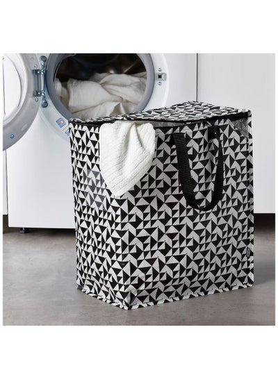 Freestanding Laundry Bag Organiser, Basket Hamper with holding Straps