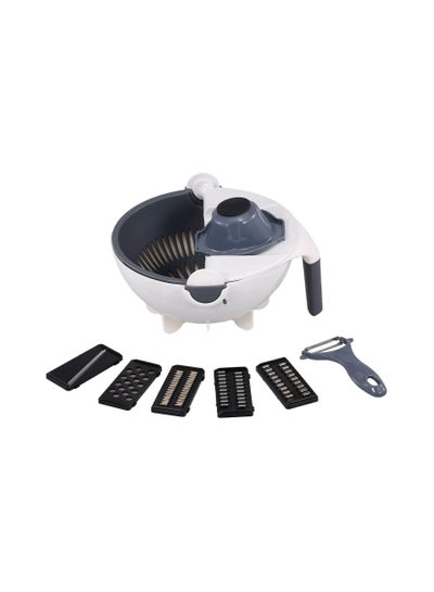 Multifunctional Vegetable Chopper with 5 interchangeable Cutters
