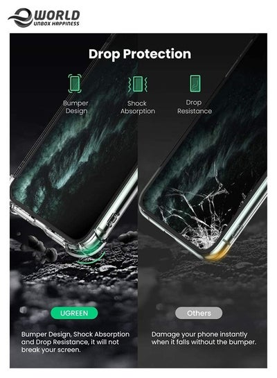 Protective Case for iPhone 11 Pro Max, Shockproof TPU Silicone Case for Mobile Phone