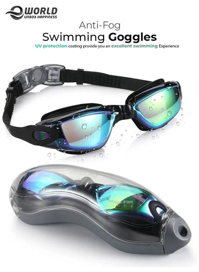 Anti-Fog and No Leaking Swimming Glasses with UV Resistant for Men and Women