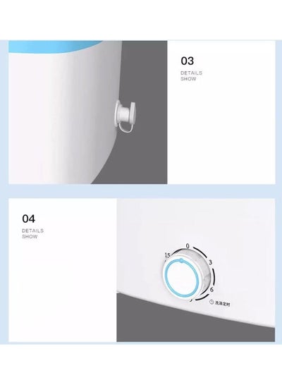 Foldable Ultrasonic High Frequency Mini Washing Machine Lightweight Travel Laundry Washer with Folding Tub