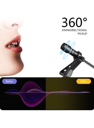 Lavalier 3.5mm Microphone for Android Mobile Device Computer PC Laptop Mic