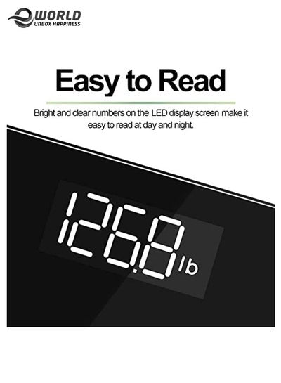 Digital Thick Glass Weighing Scale with LCD Display