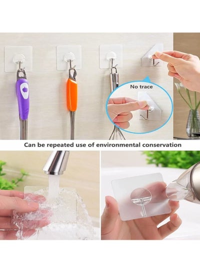 12-Piece Stainless Steel Self-Adhesive Wall Hook