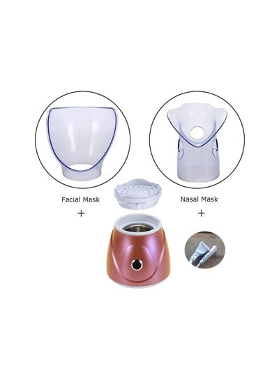 Professional Facial Steamer Sinus Steam Inhaler Home Sauna Spa with Aromatherapy Humidifier Face Steaming Moisturizing Kit Cleansing Pores Blackhead Remover, Control Button for Men and Women
