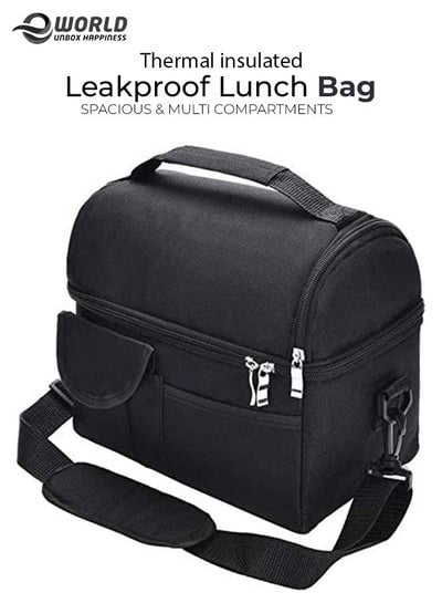 Thermal Insulated and Waterproof Lunch bag with Adjustable Shoulder Strap