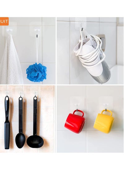 12-Piece Stainless Steel Self-Adhesive Wall Hook