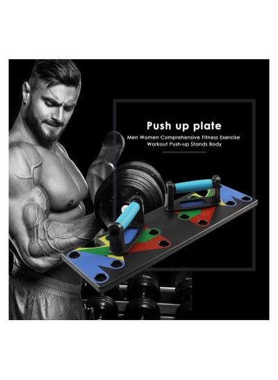 9 in 1 Multifunctional Foldable Fitness Pushup Board with Two Handles for Indoor and Outdoor Training