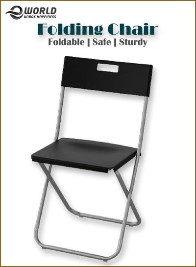 Foldable Living Room Single Chair for Home and Office Indoor Stainless Steel and Plastic