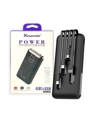 YXD-A63 Aviation Standard Power Bank 10000mAh Quick Charge 4in1+USB with Overchange Protection 2.1A Input/Output