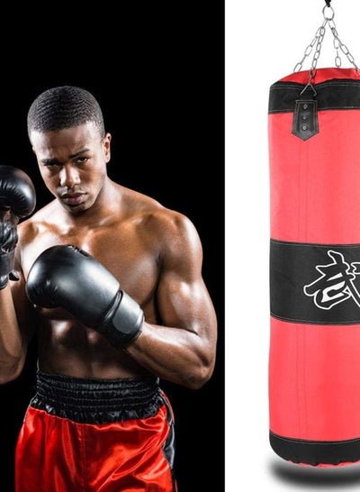 Professional Sports Boxing Bag For Heavy Weight Training Mma Martial Arts Karate Practice Punching Kickboxing Muay Thai Sandbag With Hanging Chains And Hooks 60cm