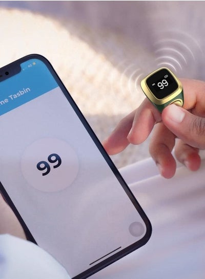 Digital Bluetooth Smart Zikr Tasbih Ring Prayer Reminder with OLED Display