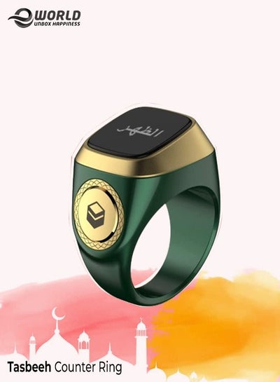 Digital Bluetooth Smart Zikr Tasbih Ring Prayer Reminder with OLED Display