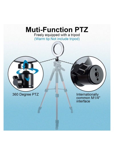 6 Inch LED Selfie Ring Light Tripod Stand Phone Holder for YouTube Videos, Makeup , Photography, Flash Mini Camera with 3 Mode Bright Lamp.