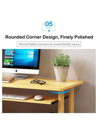 Professional Workstation with Large Laptop Table Desktop Bookshelf Drawers Shelves for Storage and Organisation study Workspace for Home Office