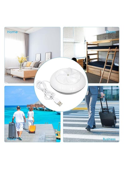 Portable 3in1 Mini Washing Machine Personal Rotating ultrasonic turbine Washer Adjustable with USB Cable Convenient for Travel Home trip