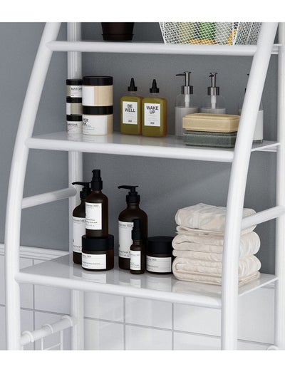 3-Tier Shelf Over The Toilet Bathroom Storage Organizer Rack Adjustable Height