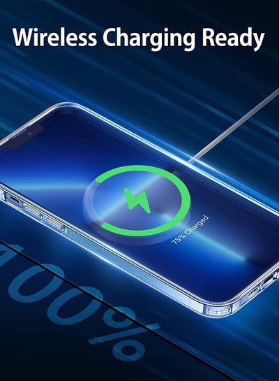 حافظة مرنة من السيليكون الشفاف والشفاف من مادة TPU لهاتف iPhone 13 Pro Max