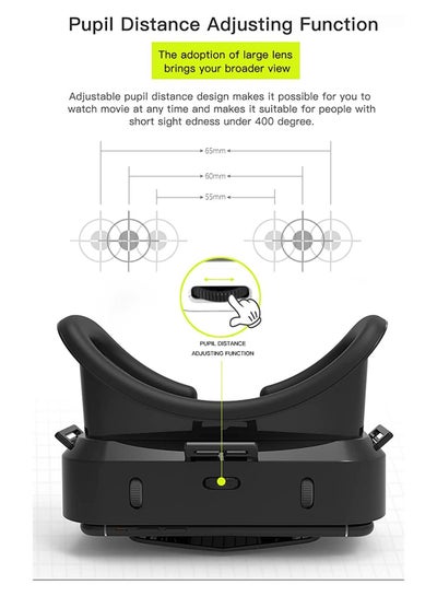 VR Headset Virtual Reality Glasses Compatible for IOS and Android.