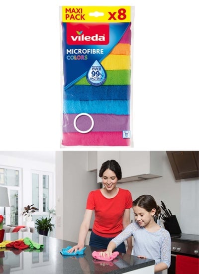 Pack of 8 Microfiber Cleaning Cloth