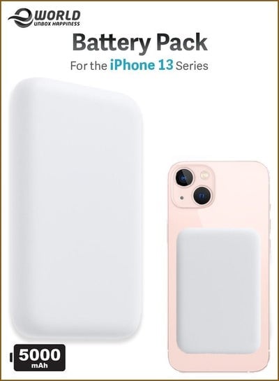 حزمة بطارية مغناطيسية، بنك طاقة لاسلكي PD، شاحن خارجي قابل للتركيب سريع الشحن لهاتف Apple iPhone 13 Pro Max وMini