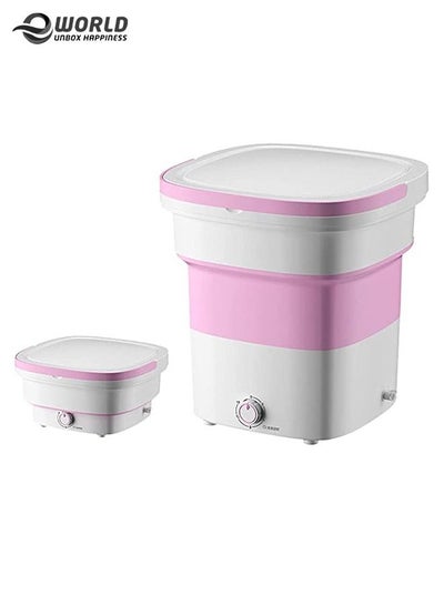 Foldable Ultrasonic High Frequency Mini Washing Machine Lightweight Travel Laundry Washer with Folding Tub
