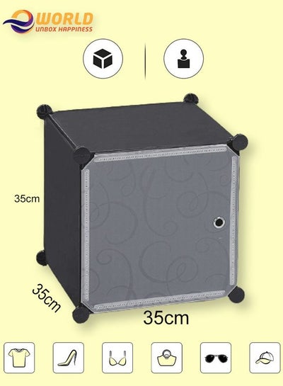 Adjustable 12 Cube Storage Organizer Wardrobe Portable Closet for Clothes and Shoe Rack