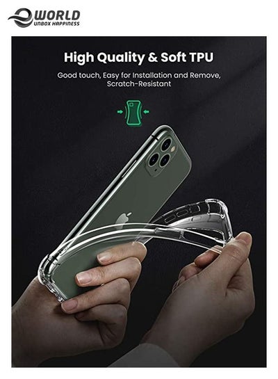 Protective Case for iPhone 11 Pro Max, Shockproof TPU Silicone Case for Mobile Phone