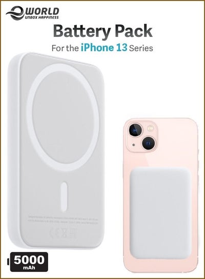 حزمة بطارية مغناطيسية، بنك طاقة لاسلكي PD، شاحن خارجي قابل للتركيب سريع الشحن لهاتف Apple iPhone 13 Pro Max وMini