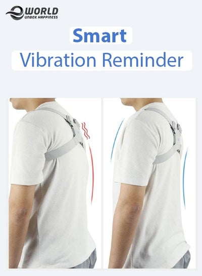 Smart Posture Corrector Belt with Intelligent Sensor Vibration Reminder Back Braces for Men Women
