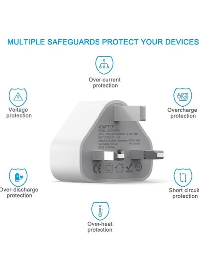 USB Charger Adapter Plug For iPhone iPad and iPod
