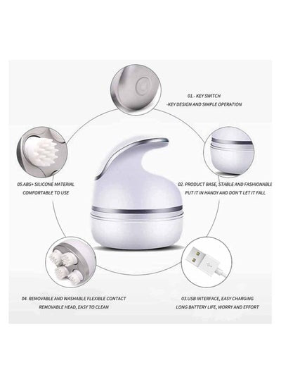 3D Electric Kneading Therapy Massager for shoulders abdomen and Back, with 4 massaging head