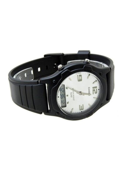 Men's Water Resistant Analog & Digital Watch AW-49HE-7AVUDF - 35 mm - Black