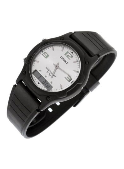 Men's Water Resistant Analog & Digital Watch AW-49HE-7AVUDF - 35 mm - Black