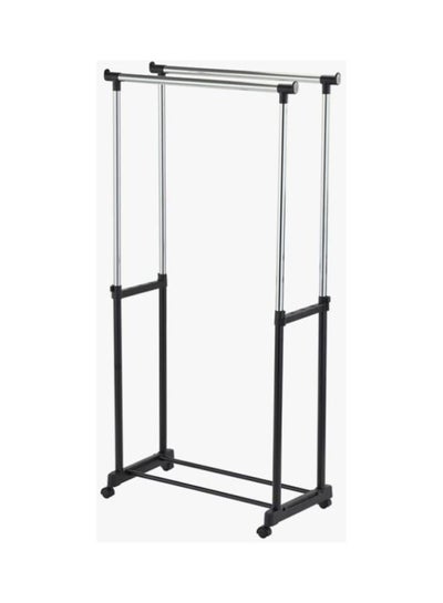 Stainless Steel Garment Organizer Silver/Black
