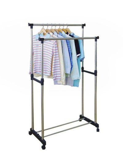Stainless Steel Garment Organizer Silver/Black