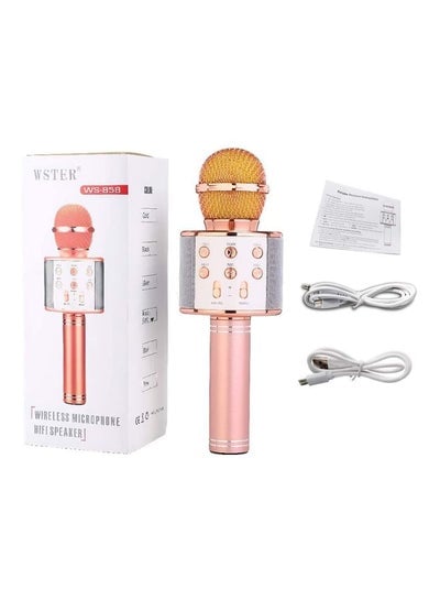 Bluetooth Wireless Karaoke Microphone Rose Gold/Silver