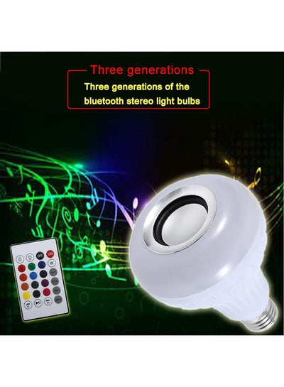 Bluetooth Control Smart Music Audio Speaker LED Music Bulb White 95x95x130centimeter