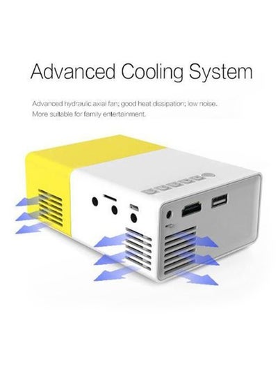 Home Entertainment LED Projector BS-600 White/Yellow