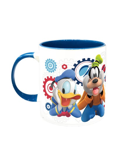 Mickey Mouse And Friends Printed Ceramic Coffee Mug Multicolour 11ounce
