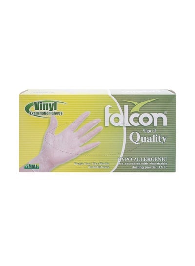 100-Piece Vinyl Examination Gloves White S