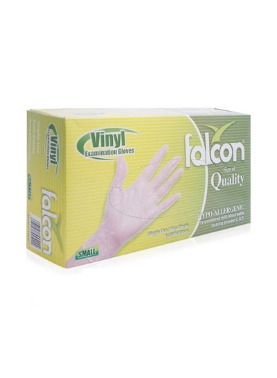 100-Piece Vinyl Examination Gloves White S