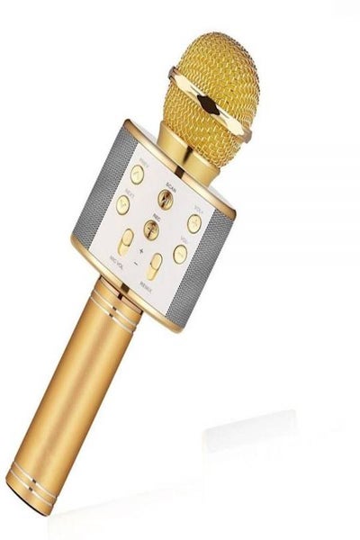 Wireless Bluetooth Karaoke Microphone MP-045 Gold/White